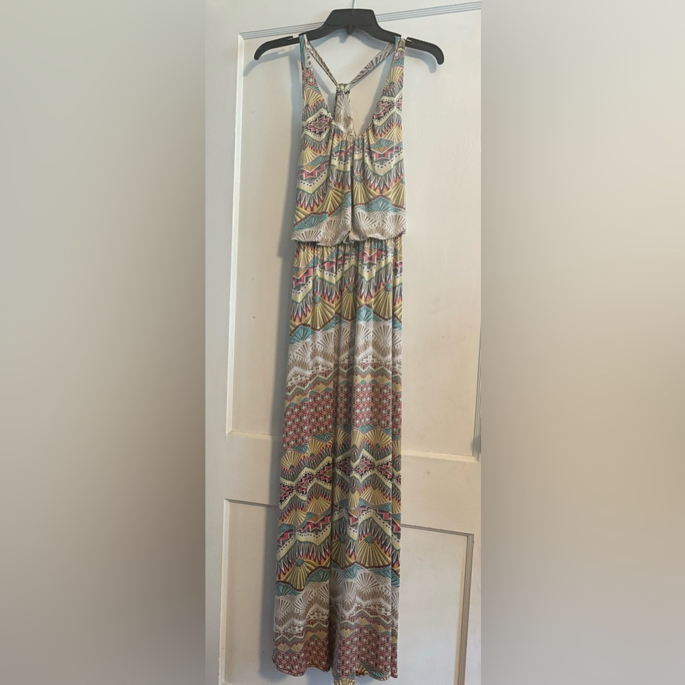 Women’s SHE Soul Harmony Energy Multicolor Patterned Maxi Dress
Size S